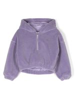 HUGO KIDS hoodie en polaire à logo brodé - Violet - thumbnail