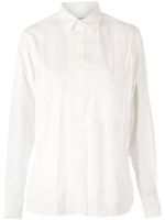 Salvy chemise à plastron plissé - Blanc