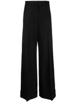 Moschino pantalon ample à taille haute - Noir - thumbnail