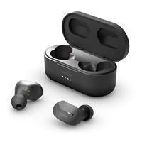 Belkin AUC001btBK SoundForm True Wireless Earbuds (Bluetooth-oordopjes voor iPhone, Samsung, Google, bedieningsknoppen, draagbaar oplaadhoesje, 24 uur luistertijd, ruisisolatie, zweetbestendig, zwart),Eén maat