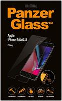 Pantserglas displaybescherming, Privacy displaybeschermglas, Apple iPhone 7, helder