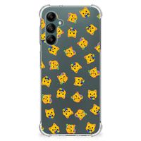 Doorzichtige Silicone Hoesje voor Samsung Galaxy A14 5G/4G Katten Emojis