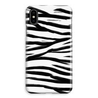 Zebra pattern: iPhone XS Max Volledig Geprint Hoesje - thumbnail