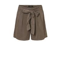 VERO MODA CURVE high waist wide leg korte broek VMMIA bruin