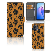 Telefoonhoesje met Pasjes voor OPPO Reno8 Snakes