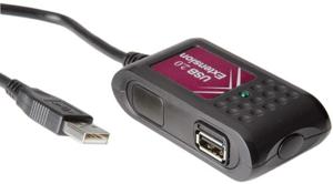 VALUE USB 2.0 verlengset, 2 ports zwart 5m