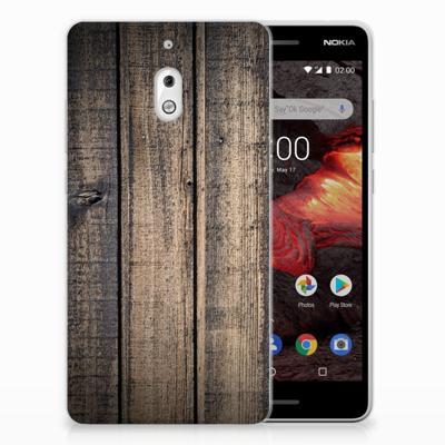 Nokia 2.1 (2018) Bumper Hoesje Steigerhout