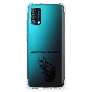 Samsung Galaxy M02s | A02s Anti Shock Case Gun Don't Touch My Phone