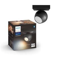 Philips Hue BUCKRAM Opbouwspot GU10 1x5W Zwart - thumbnail