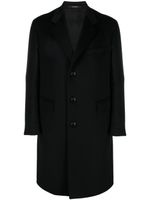 Tagliatore manteau boutonné à détail de broche - Noir