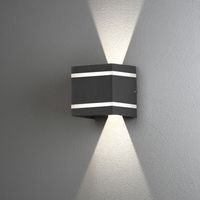 Konstsmide Cremona 7870-370 LED-buitenlamp (wand) Energielabel: G (A - G) LED 6 W Antraciet - thumbnail