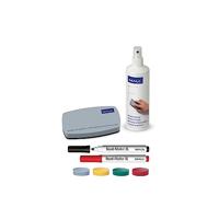 MAUL MAULpicco Whiteboard-accessoireset, meerdelige set met accessoires voor whiteboard en magneetbord, bestaande uit tafelwisser, whiteboardreiniger, boardmarker en magneten, veelzijdig toepasbaar