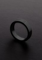 Golden Black Ribbed C-Ring (10x40mm) - thumbnail