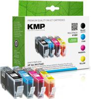 KMP Inktcartridge vervangt HP 364, N9J73AE, CB316EE, CB318EE, CB319EE, CB320EE Compatibel Combipack Zwart, Cyaan, Magenta, Geel H108V 1712,8005 - thumbnail