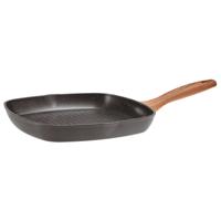 Sambonet Grillpan Rock 'n' Rose Zwart - 28 x 28 cm - Standaard anti-aanbaklaag