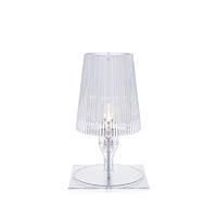 Kartell Take tafellamp transparant blauw