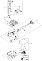 Replacement set clips Filtral