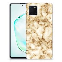 Samsung Galaxy Note 10 Lite TPU Siliconen Hoesje Marmer Goud - thumbnail