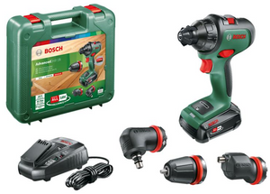 Bosch Groen Advanced Drill 18 Accu Schroefboormachine | 2 standen | 18V | 2,5 Ah accu + lader | In transportkoffer - 06039B5007