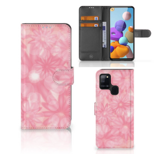 Samsung Galaxy A21s Hoesje Spring Flowers