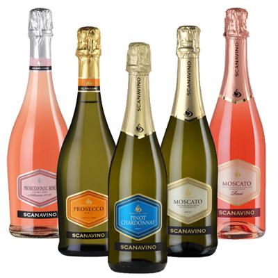 Scanavino - Proefpakket mousserende wijnen - 5x 0,75L