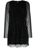 Gucci crystal GG tulle minidress - Noir