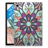 Samsung Galaxy Tab A8 2021/2022 Siliconen Hoesje Purple Flower