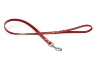 Beeztees hondenriem van leer, rood, 100 x 1,6 cm