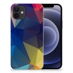 iPhone 12 | 12 Pro (6.1") TPU Hoesje Polygon Dark