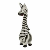 Houten Zebra lange Nek L - thumbnail