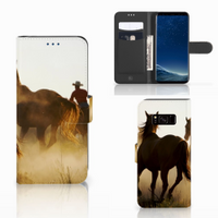 Samsung Galaxy S8 Telefoonhoesje met Pasjes Design Cowboy - thumbnail