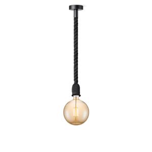 Home sweet home hanglamp Leonardo zwart Globe g180 - amber