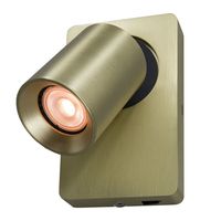 Artdelight Wandlamp Megano 1 lichts mat goud