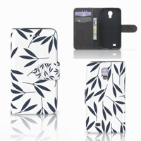 Samsung Galaxy S4 Hoesje Leaves Blue