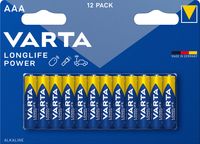 Varta batterij Longlife Power AAA, blister van 12 stuks