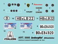 Italeri Lamborghini Diablo Klassieke auto miniatuur Montagekit 1:24 - thumbnail