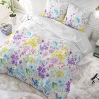 Sleeptime Elegance Denise - Wit Dekbedovertrek 1-persoons (140 x 200/220 cm + 1 kussensloop) Dekbedovertrek