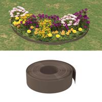 Tuinrand 10 m 15 cm polyetheen bruin - thumbnail