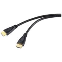 SpeaKa Professional SP-10133276 HDMI-kabel HDMI Aansluitkabel HDMI-A-stekker, HDMI-A-stekker 0.50 m Zwart 4K UHD, Audio Return Channel (ARC) - thumbnail