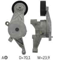 Spanrol, Poly V-riem SKF, Diameter (mm)70mm, u.a. für VW, Skoda, Seat, Audi