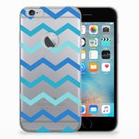 Apple iPhone 6 Plus | 6s Plus TPU bumper Zigzag Blauw