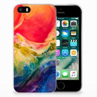 Hoesje maken Apple iPhone SE | 5S Watercolor Dark - thumbnail