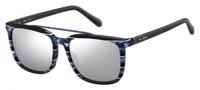 Fossil zonnebril FOS2090 heren blauw havana/ zilver