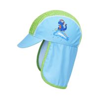 Playshoes zwemcap Dino Blauw Groen Maat - thumbnail