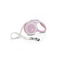 Flexi New Comfort Tape Grey & Rose Extra Small 3m Intrekbare Hondenriem/Lijn voor honden tot 12kg/26lbs