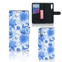 Hoesje voor Xiaomi Mi 9 Flowers Blue