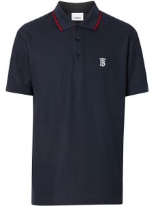 Burberry polo à rayures Icon - Bleu