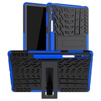 Antislip Samsung Galaxy Tab S7 Lite Hybrid Case met Standaard - Blauw / Zwart - thumbnail