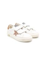 Golden Goose Kids baskets May School à attache scratch - Blanc