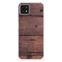 OPPO A53 5G | A73 5G Stevig Telefoonhoesje Old Wood - thumbnail